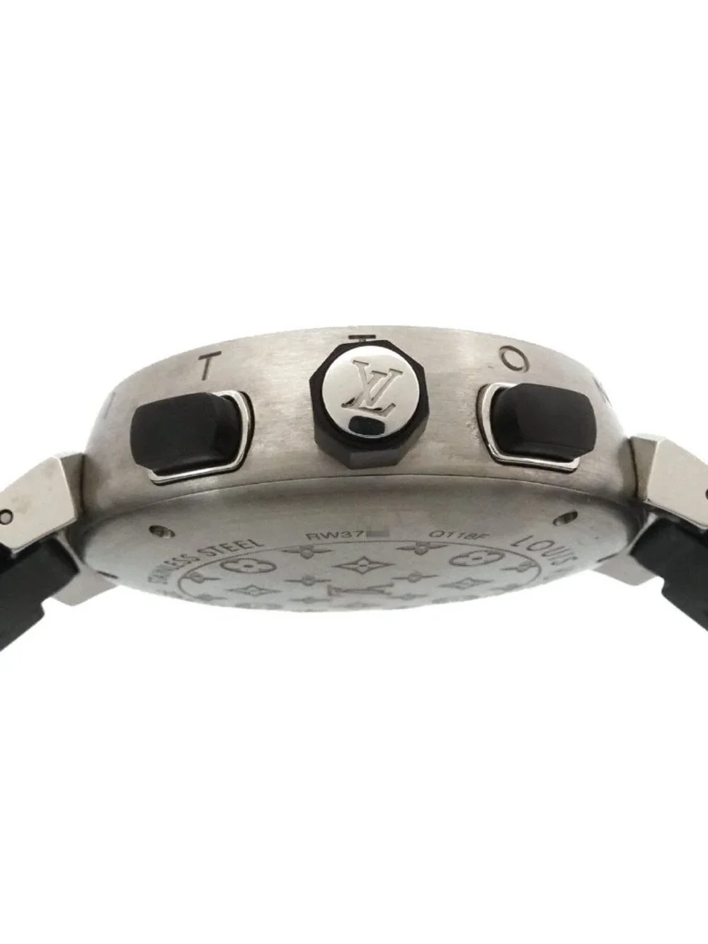 Louis Vuitton Tambour in Black Watch Quartz Analog Digital